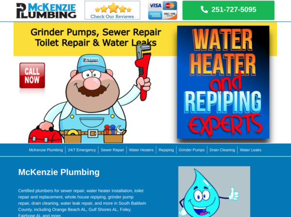 Plumber website design