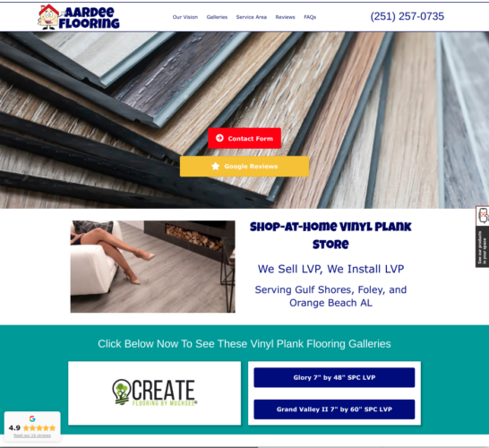 Flooring Store Website Design