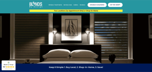 Blinds by Design Website