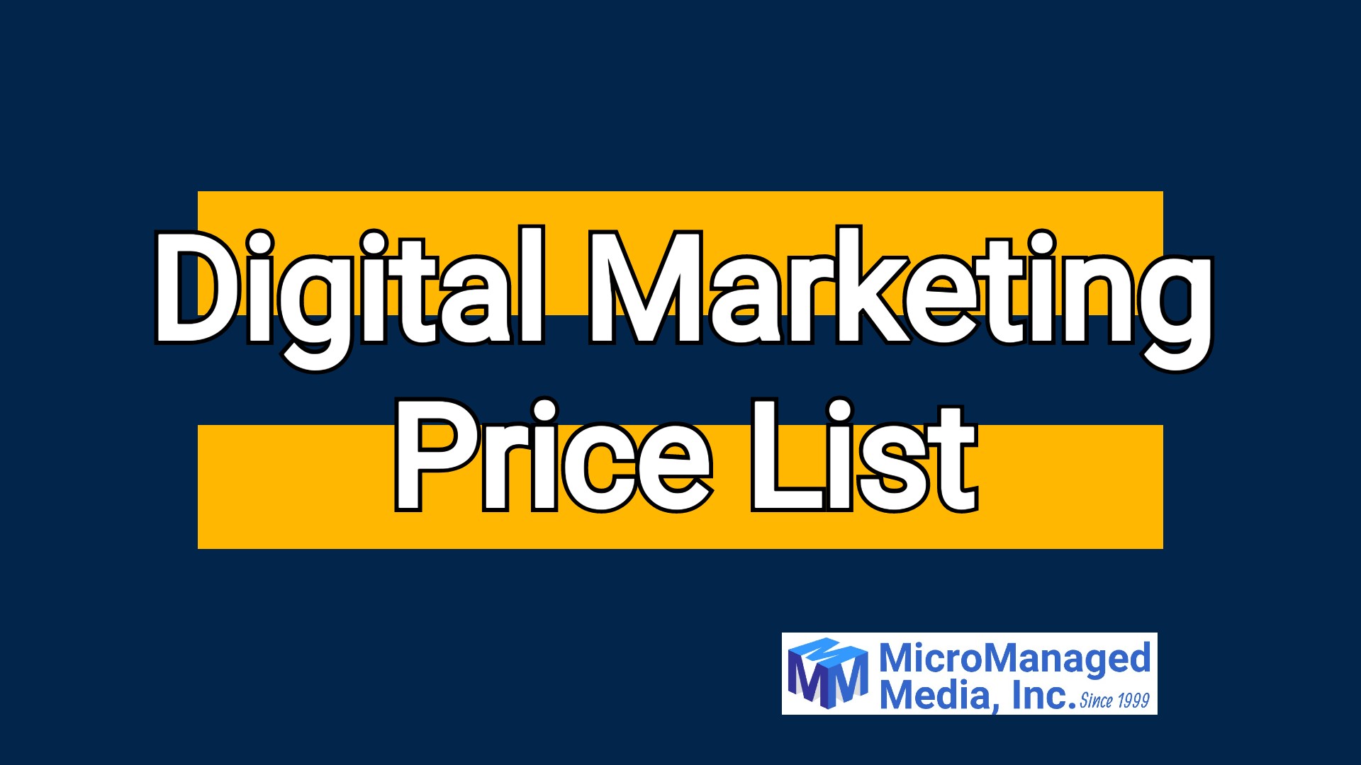 Digital Marketing Price List3 Digital Marketing Price List