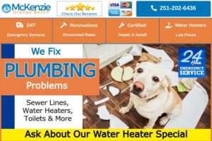 Plumbing Website Marketing for McKinzie Plumbing