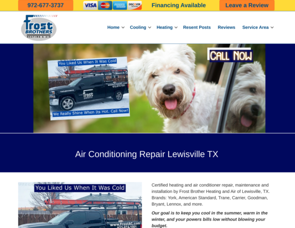 HVAC Website Design